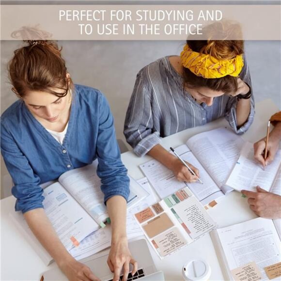 Aesthetic Pastel Sticky Notes Set of 528 with Tabs For Bible Study - Picture 4 of 8